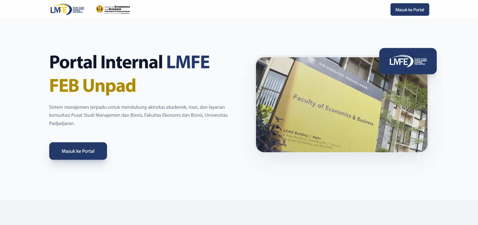 IMS LMFE Padjadjaran · Client Management System